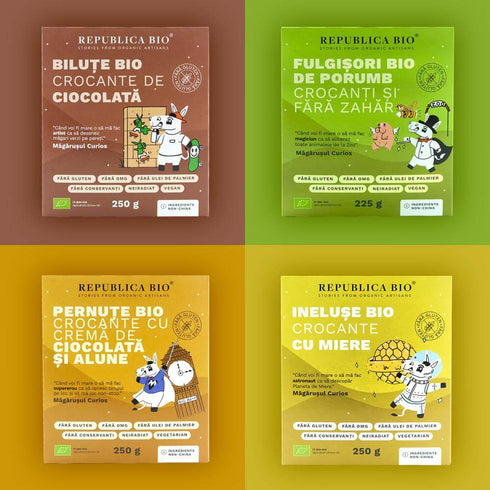 Fulgisori Bio de porumb crocanti si fara zahar FARA GLUTEN Republica BIO, bio, 225 g